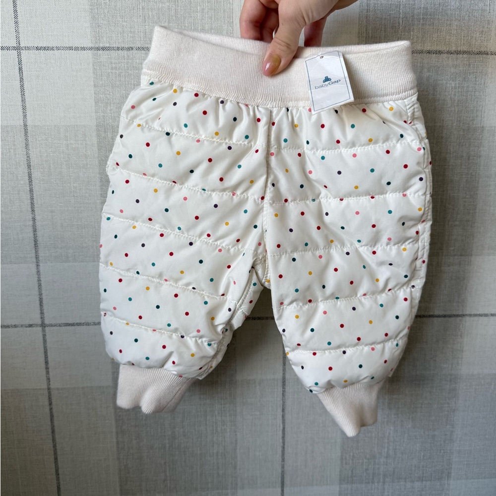 GAP Kids White Polka Dot Bottoms